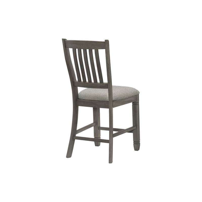 Moreen Gray Fabric Counter Height Set