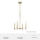 preview thumbnail 8 of 9, Hunter Sunjai 4-Light Pendant - Entry, Bedroom, Kitchen - Candle, Geometric, Glam, Contemporary