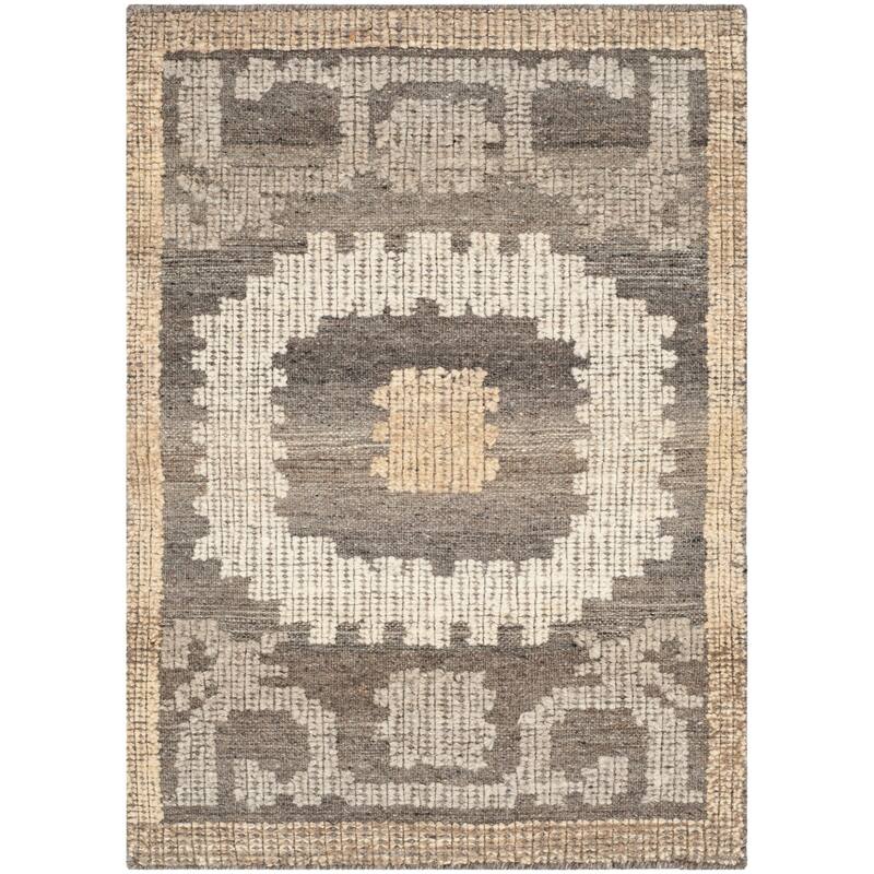 SAFAVIEH Hand-knotted Kenya Vaimi Southwestern Tribal Wool Rug - 2' x 3' - Ivory/Brown