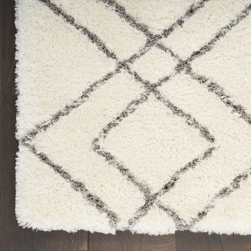 Geometric Modern Stain Resistant Soft Area Rug - 87' X '63' X '1.58