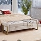 preview thumbnail 11 of 15, 66" Storage Bench King Size End of Bed with Double Lids and Gold Legs
