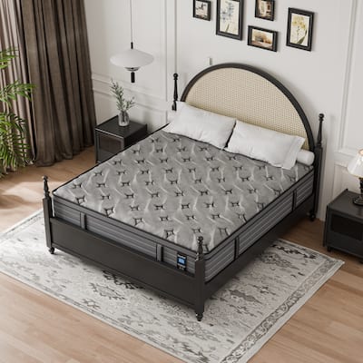 Modland 14" Hybrid Mattress, Medium-Firm, Cooling-Gel Memory Foam & Pocket Springs, in a Box Twin, Full, Queen, King