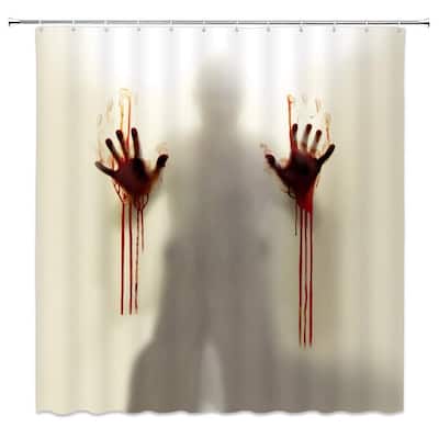 Halloween Shower Curtain Decor Horror Ghost