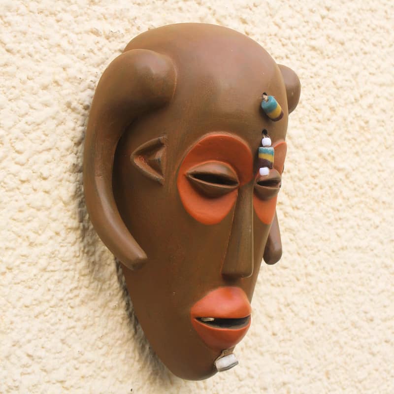 Novica Handmade Hemba African Wood Mask