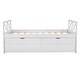 preview thumbnail 23 of 37, Twin Size Wooden Daybed with 2 Drawers and Trundle for Kids Teens