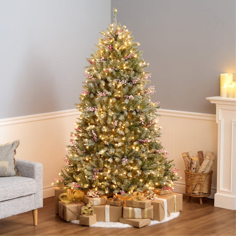 National Tree Company 6.5 ft. Dunhill Fir Tree with Clear Lights - 6.5 Foot