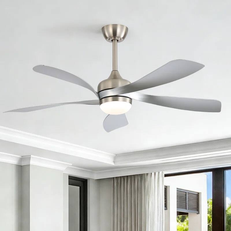 52 Inch Ceiling Fan with Light and Remote for Living Room Bedroom Dining Room Patio Farmhouse - 52 Inches