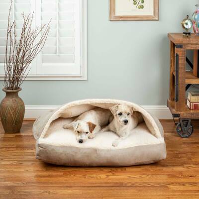 Snoozer Rectangle Cozy Cave Dog Bed Luxury Microsuede