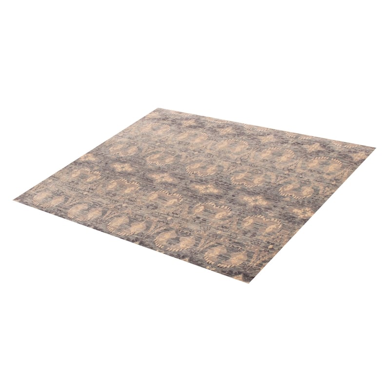 ECARPETGALLERY Hand-knotted Mystique Light Blue Wool Rug - 5' 4" x 6' 1"