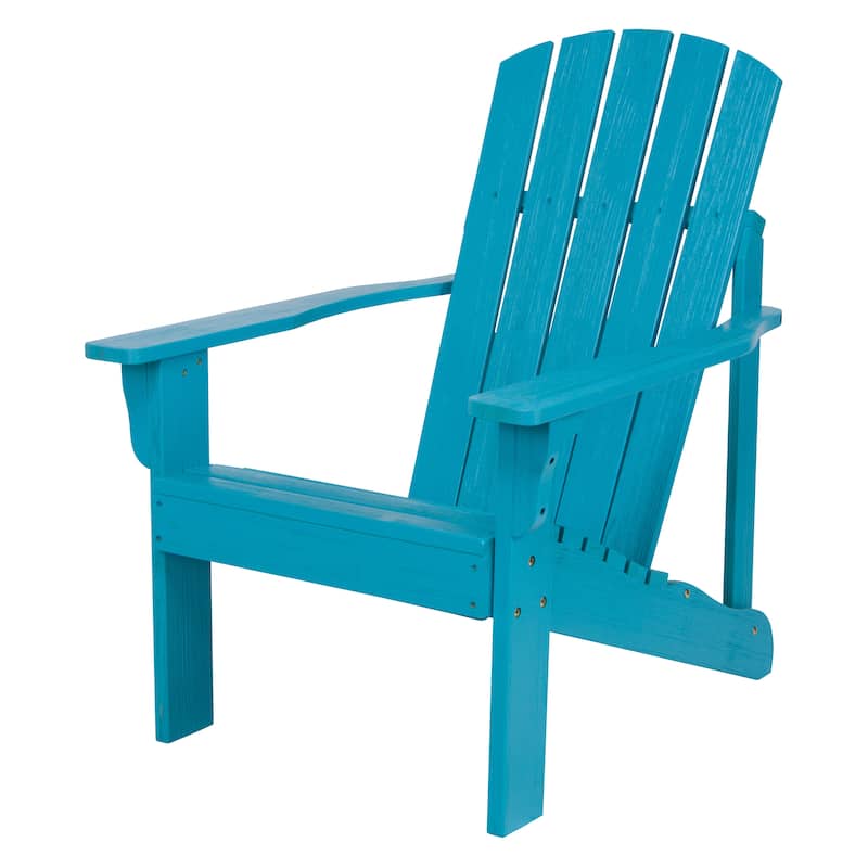 Laguna Hydro-Tex Outdoor Patio Adirondack Wood Chair - Blue