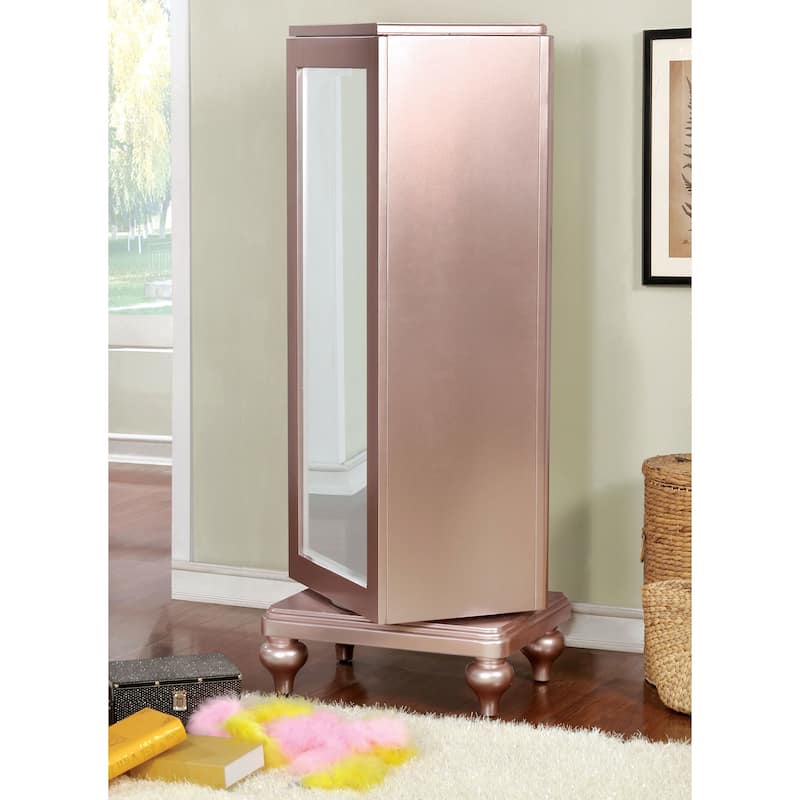 Dzhebel I Transitional Solid Wood 5-Drawer Swivel Chest by Copper Grove