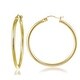 preview thumbnail 2 of 10, Mondevio Sterling Silver High Polished Round Hoop Earrings