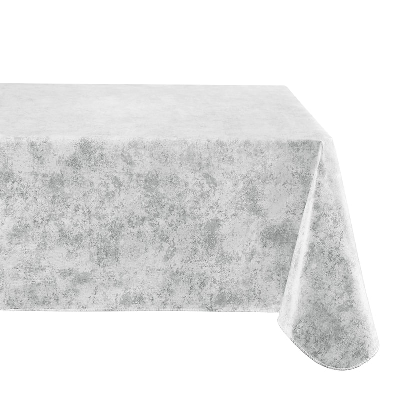 Mesa Marble Printed Vinyl Indoor/Outdoor Tablecloth