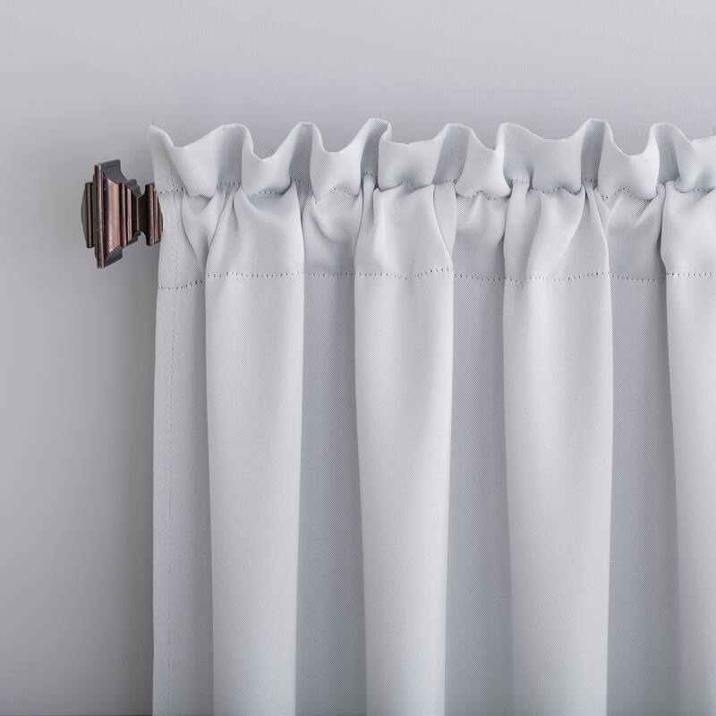 Sun Zero Hayden Energy Saving Blackout Rod Pocket Curtain Panel, Single Panel