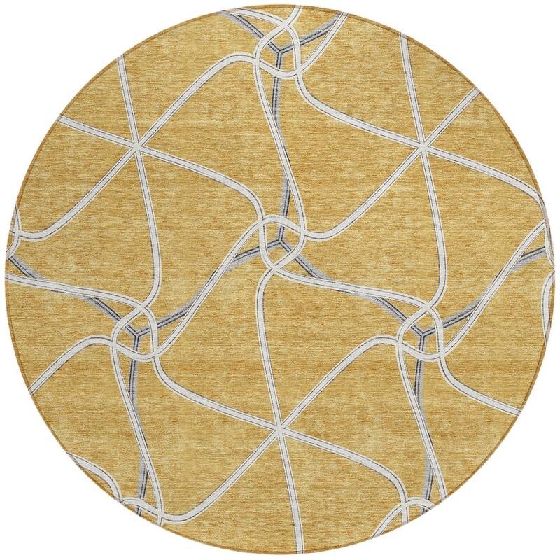 HomeRoots Geometric Contemporary Rectangle Outdoor Rug
