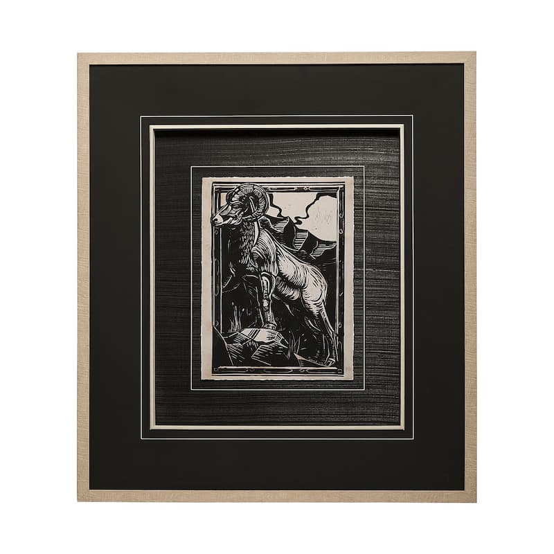 Linocut I Framed Art Print