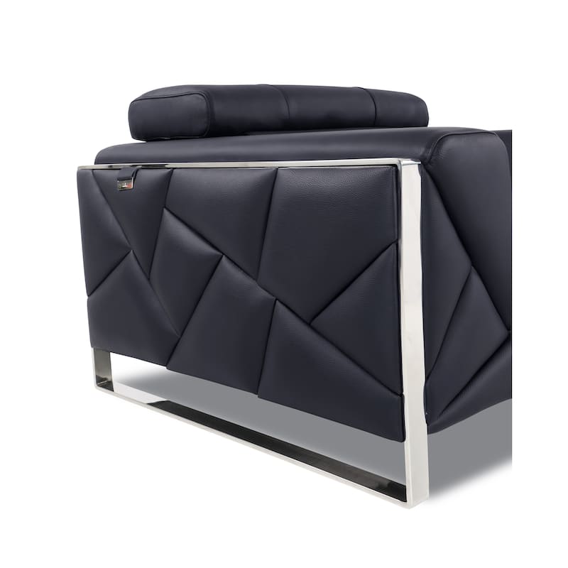 Top Grain Italian Leather Loveseat