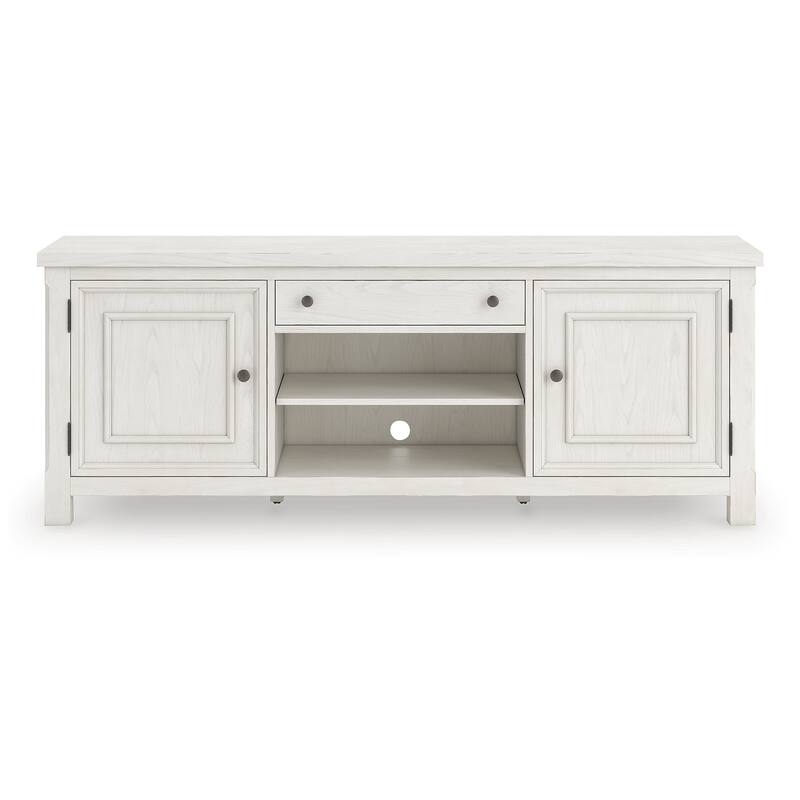 Signature Design by Ashley Robbinsdale Antique White 72" TV Stand for TVs up to 82" - 72"W x 18"D x 27"H