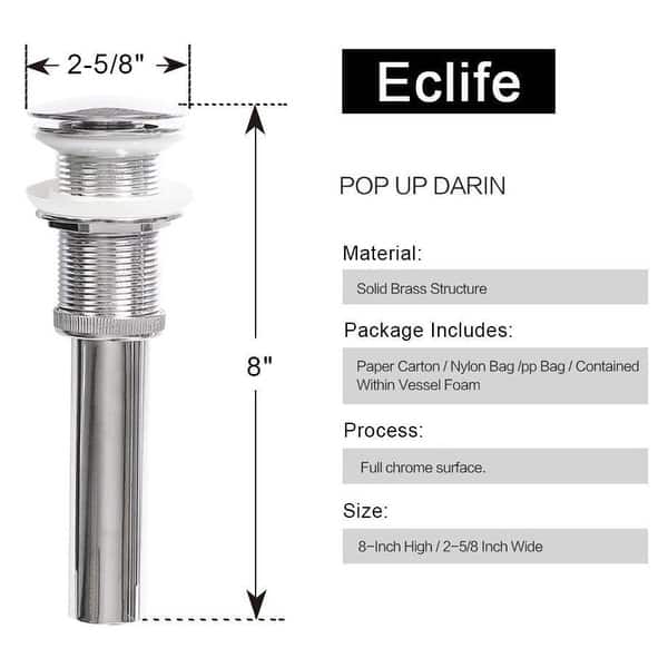 dimension image slide 6 of 15, Eclife Artistic Vessel Sinks for Bathroom Vanity Tempered Glass Ceramic Basin
