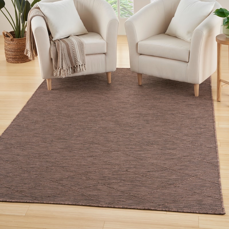 Nourison Practical Solutions Indoor/Outdoor Geometric Area Rug