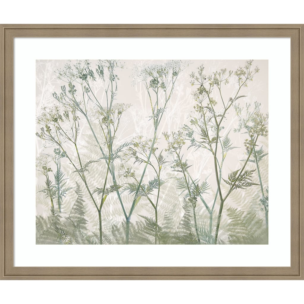 Cow parsley by Nel Talen Wood Framed Wall Art Print