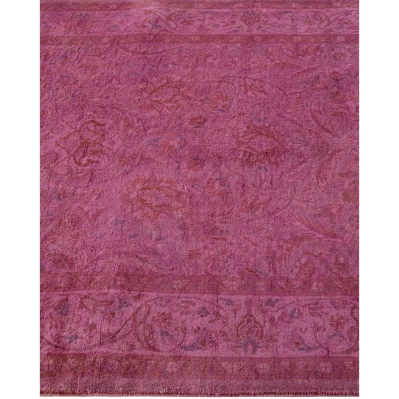 Fine Vibrance, One-of-a-Kind Hand-Knotted Runner Rug - Pink, 2' 7" x 10' 1" - 2' 7" x 10' 1"