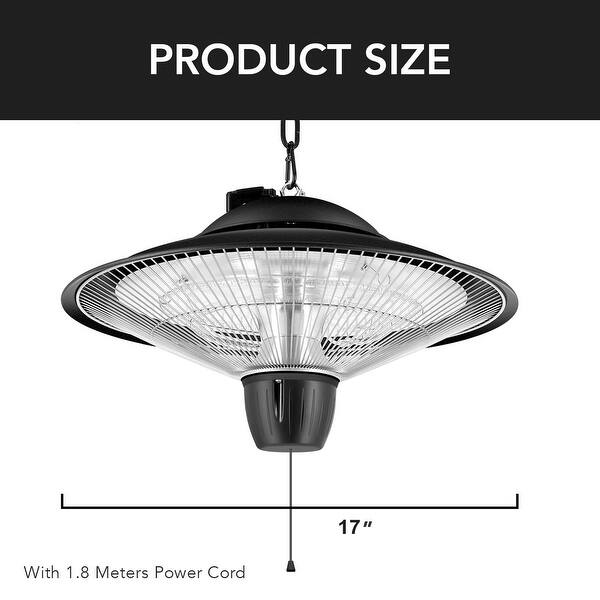Outdoor Adjustable Electric Ceiling Heater Infrared Halogen Hanging