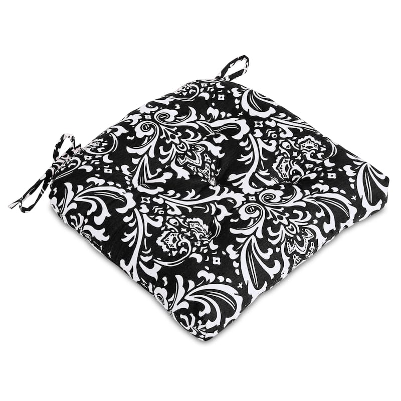 Cotton Handmade Seat Chair Cushions Pads Tufted with Ties 16''X16'' for Dinning Kitchen Living Room Office Chair Bench -Set of 4