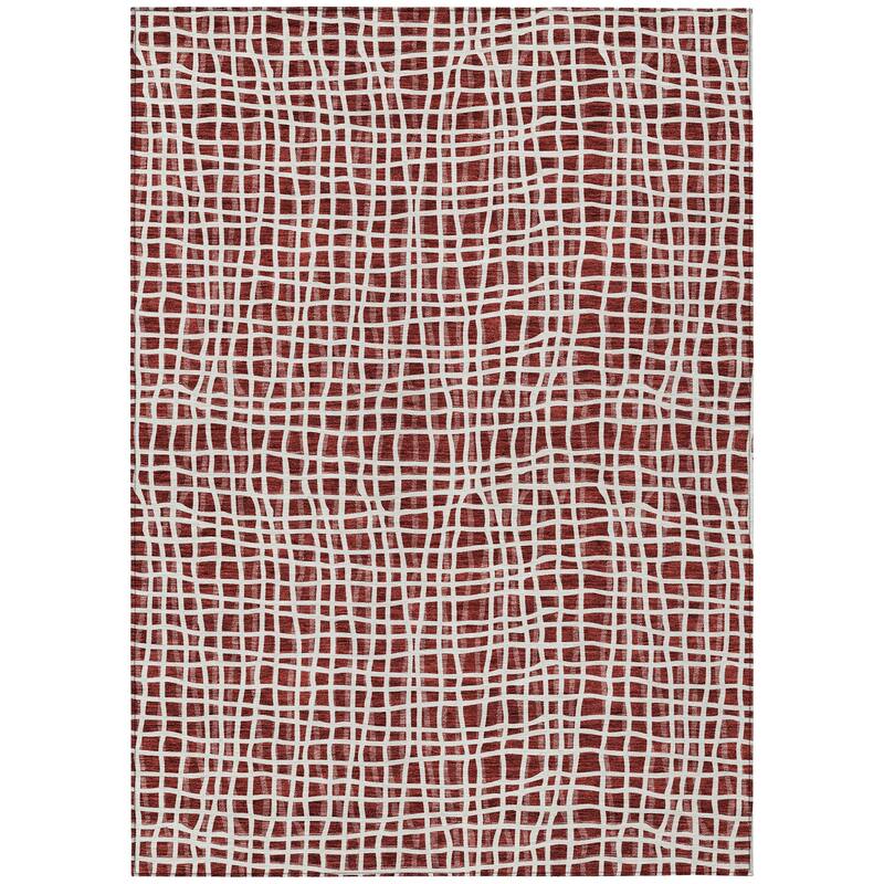 Machine Washable Indoor/ Outdoor Chantille Modern Abstract Rug