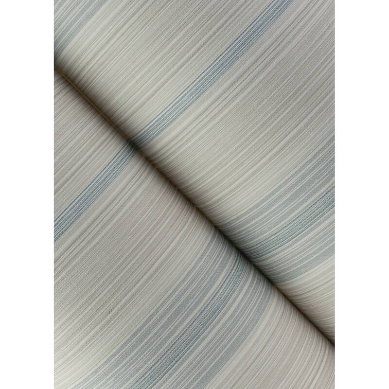 Chris Loves Julia x A-Street Prints Ames Light Blue Linen Stripe Wallpaper