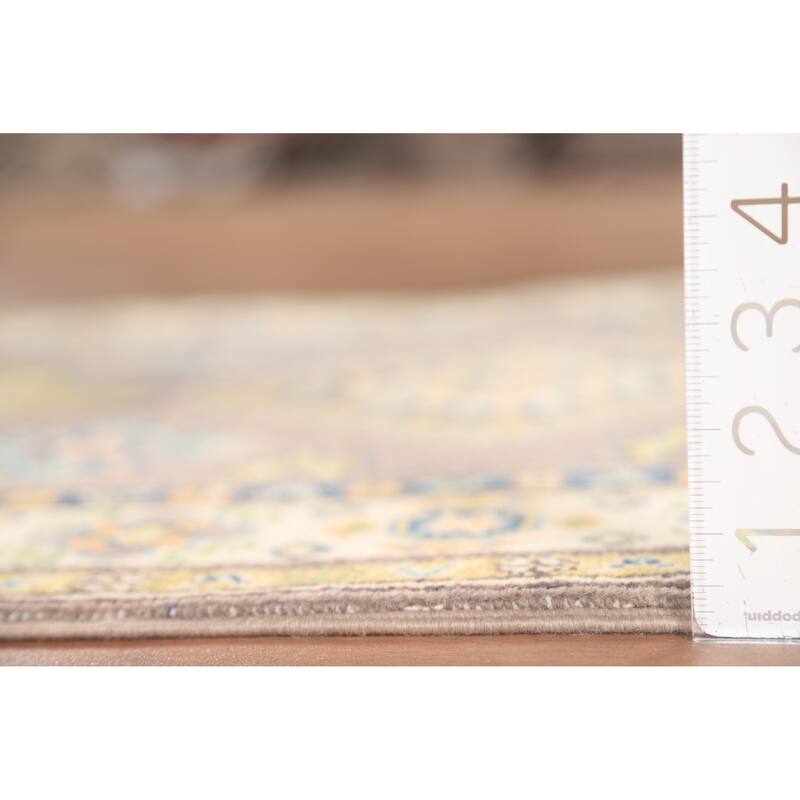 Brown Kazak Oriental Accent Rug Handmade Wool Carpet - 2'8" x 4'0"