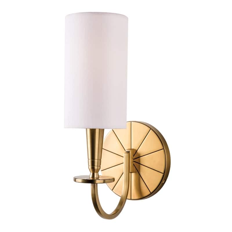 Hudson Valley Lighting Mason Single Light 12" Tall Wall Sconce - Aged Brass