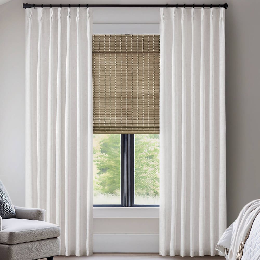 Madison Park Emery 300gsm poly linen with 7 pinch pleat per pc