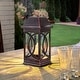 preview thumbnail 5 of 4, San Vicente II Solar Lantern -Antique Bronze (4/cs)