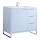 Option Pastel Blue - Chrome Hardware