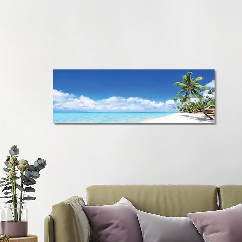 iCanvas "Tropical Beach Panorama On Bora Bora" by Jan Becke Canvas Print - 16x48x1.5