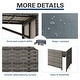 preview thumbnail 17 of 15, 3-Piece Outdoor Wicker Sectional Sofa Set, Patio Furniture with Chaise Lounge & Coffee Table - N/A