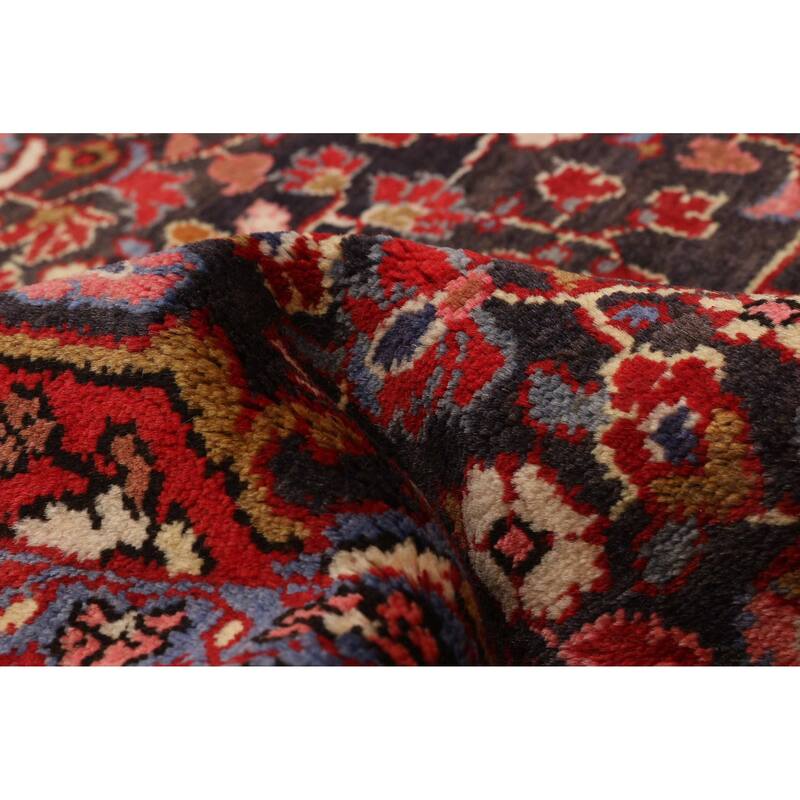 ECARPETGALLERY Hand-knotted Anatolian Vintage Black, Red Wool Rug - 3'9 x 9'9