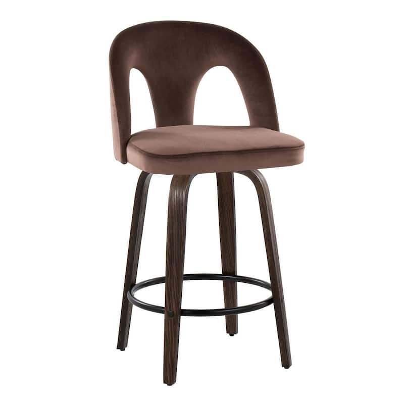 Ava Upholstered 26" Fixed-Height Counter Stool - Set of 2