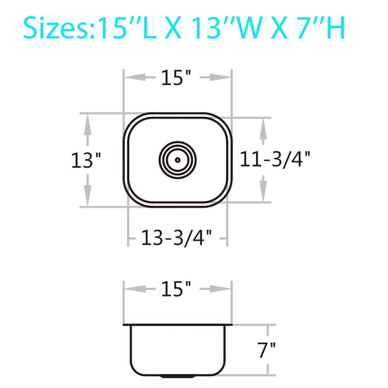 15''/18''/23''/25''/30''/31''/32''/33'' Classic Undermoun Kitchen Sink, Top Mount Kitchen Sink, Singel Bowl Or Double Bowl