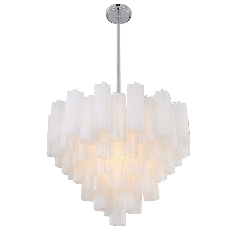Addis 12 Light Polished Chrome Chandelier - 26.75"W x 21.5"H x 26.75"D