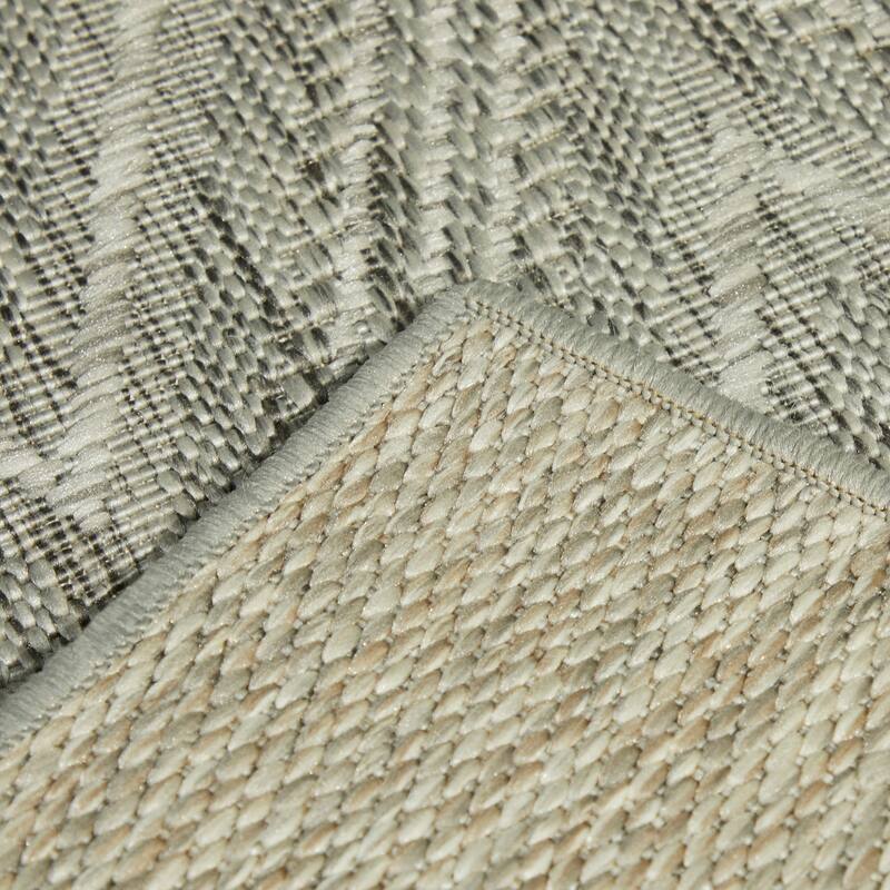 Kava Chevron Flatweave Indoor/Outdoor Area Rug