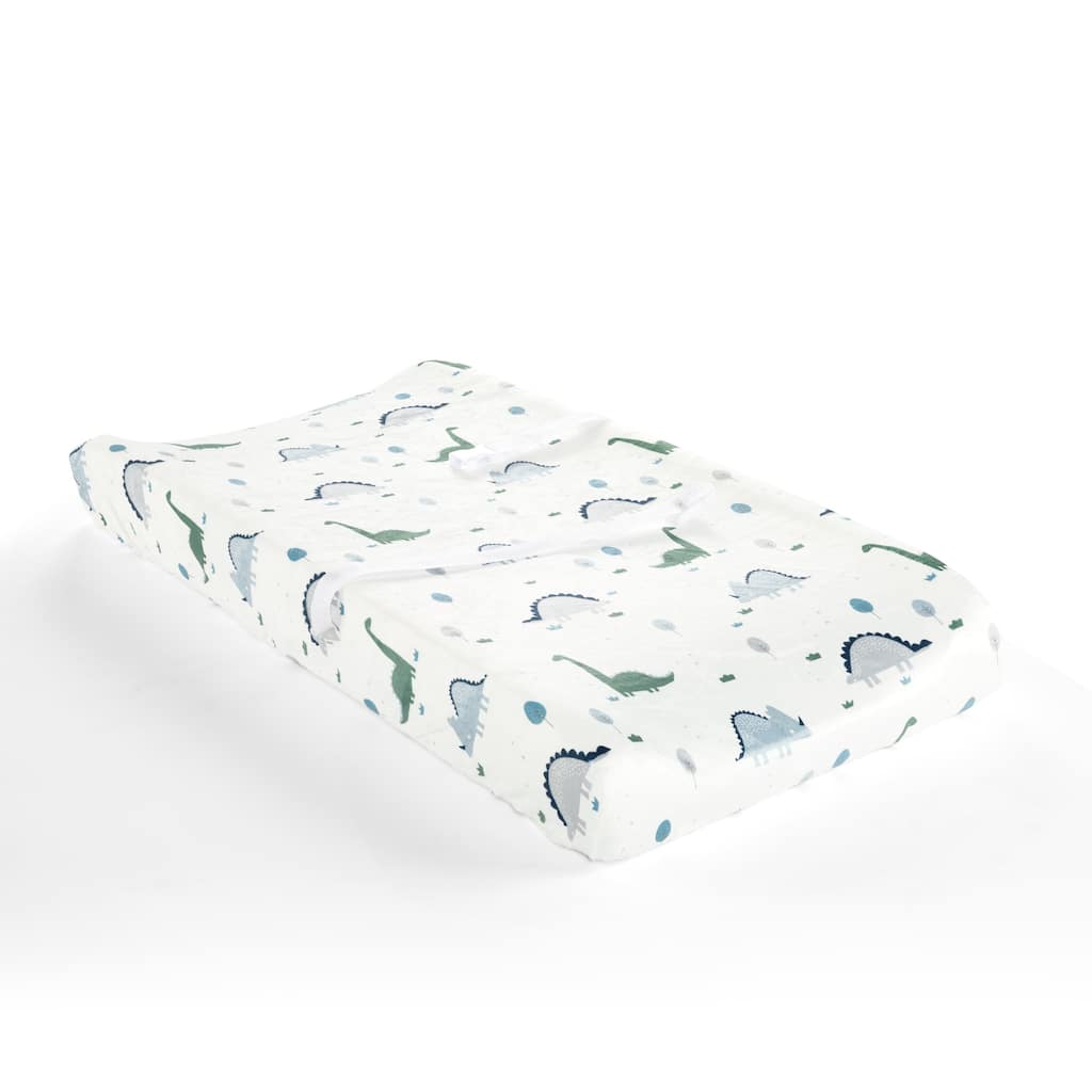 Lush Decor Dinosaurs Roar Soft & Plush Changing Pad Cover - 32" x 16"