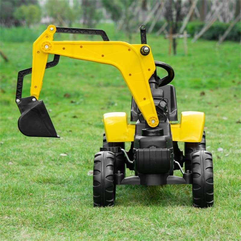 Kids Ride-On Construction Digger Truck with Working Horn and Liftable Arm Perfect for 3-6 Years Old - 42.25" L x 16.5" D x 28" H