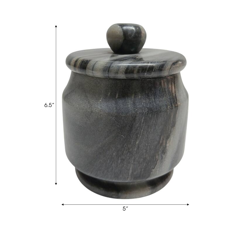 Stone Marble Decorative Jar Carved Tall Versatile Accent Display