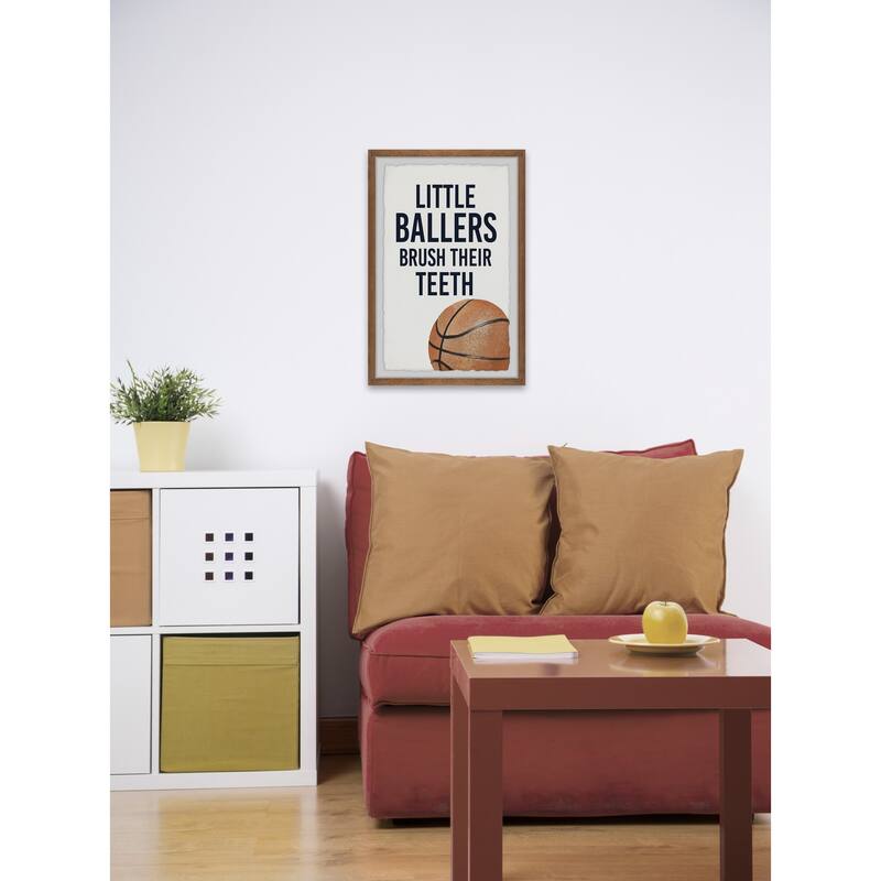 Little Ballers I Framed Wall Art, Elegant Home Touch - Sophisticated Artwork for Refined Décor