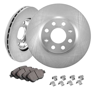 Front and Rear Brake Kit Drilled and Slotted Brake Rotors Ceramic Brake Pads Replacement