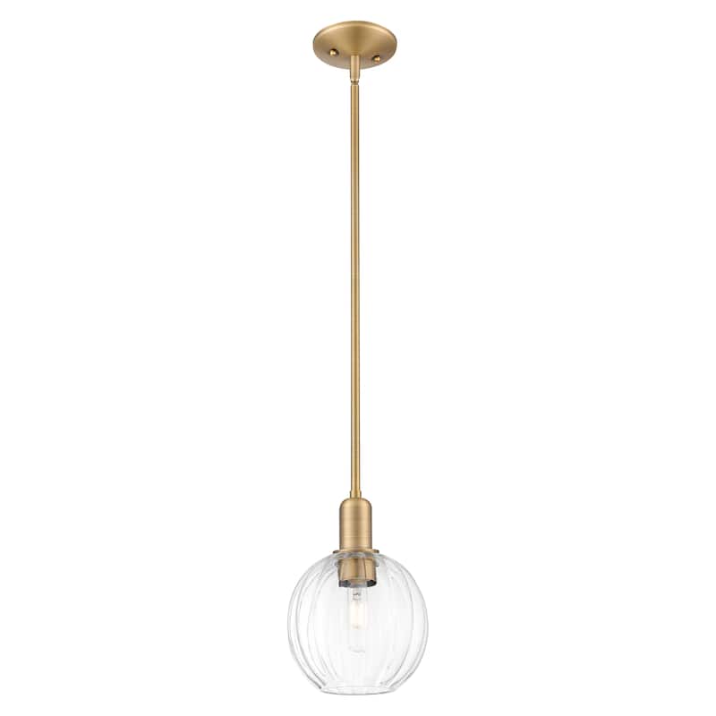 Innovations Lighting Downtown Urban - Preston - 1 Light 7" Globe Shade Stem Hung Mini Pendant