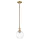 Option Brushed Brass / Clear Shade