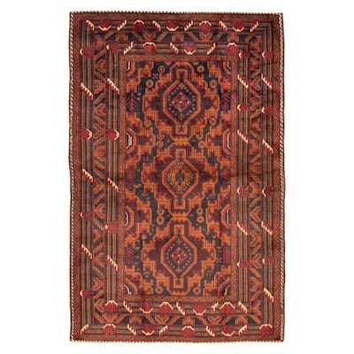 Teimani Brown Rug 4'0" x 6'1" - 4'0 x 6'1